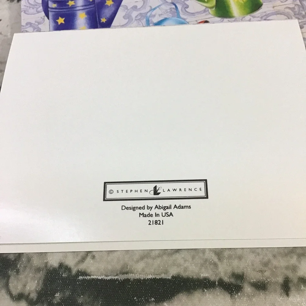 Vintage Note Cards Stephen Lawrence Watering Cans Gardener Lot Of 10